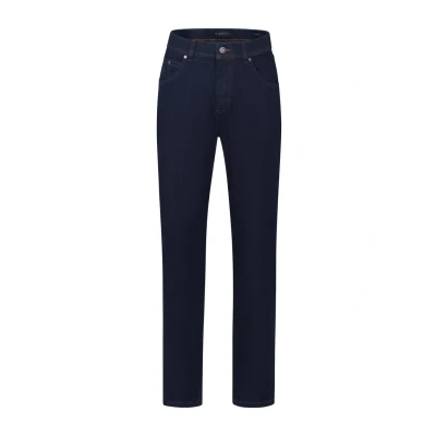 Abbildung von bugatti MIT Stretchkomfort Jeans Straight Leg, Herren, Größe: 36x34, Dunkelblau
