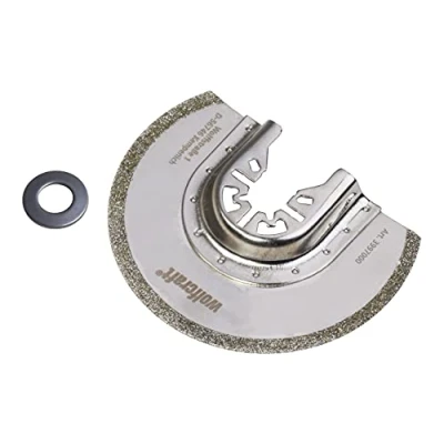 Abbildung von wolfcraft Segmentsägeblatt „PRO“ Diamant bestreut I 3997000 mit Universal Aufnahme für Mörtelreste, Zementfugen