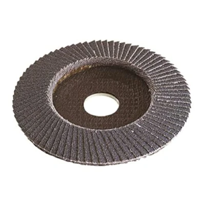 Abbildung von wolfcraft Schleiflamellenteller ø 115 mm I 2029099 Körnung 40 für Winkelschleifer Grobschliff von Metall Zirkonkorund hohe Standzeit