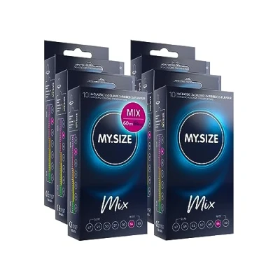 Abbildung von My.Size Mix Kondome Größe 6, 64 mm, Vorteilspackung, Inhalt 60 Stück