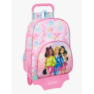 Abbildung von Barbie Trolley Reisekoffer 21L Painterly, Rosa/Hellblau