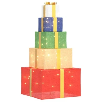 Abbildung von vidaXL Weihnachtsdekoration Geschenkbox 250 LEDs Warmweiß, Outdoor Weihnachtsdekoration, Weihnachtslicht, LED Weihnachtslicht