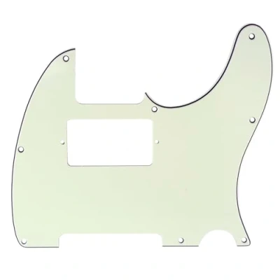 Abbildung von Musiclily 8 Löcher Humbucker Tele Pickguard Gitarre Schlagbrett für Fender American/Mexican Standard Telecaster Modern Style E Gitarre,3 lagig Elfenbein