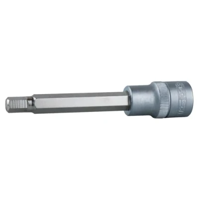 Abbildung von KS Tools 911.1963 E 1/2&quot; Bit Stecknuss Innensechskant, lang, 13mm, auf Hänger, 4042146506684