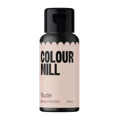 Abbildung von Colour Mill Aqua Blend Nude Lebensmittelfarbe auf Wasserbasis Lebensmittel Farbe Sehr Intensiv, Hoch Konzentriert, Vegan 20 ml