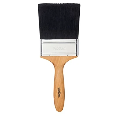 Abbildung von ProDec 100 mm Craftsman Trade Profi Pinsel mit gemischten Borsten für glattes Finish beim Streichen Dispersions , Glanz und Satinfarben auf Wänden, Decken, Holz Metall