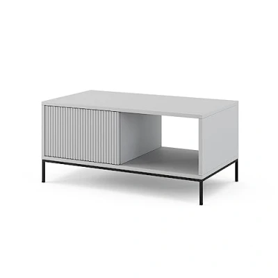 Abbildung von Vicco Couchtisch Eliza, Grau, 90 x 45 cm