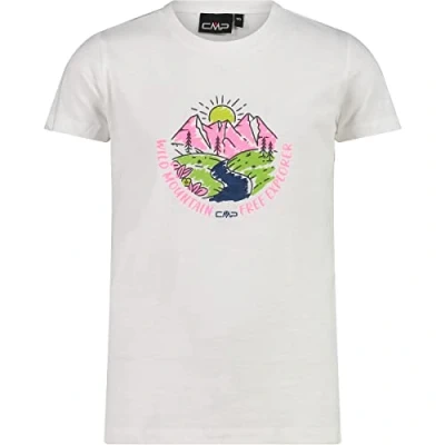 Abbildung von CMP ERROR:#N/A Kinder T shirts Shirt, Weiß rosa Fluo, 176 EU