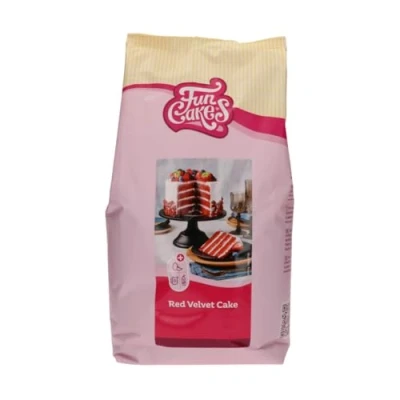 Abbildung von Mix für Red Velvet Cake: Einfach zu verwendender, schön weicher und flauschiger Kuchen mit leichtem Schokoladengeschmack, perfekte rote Farbe, auch Cupcakes aus rotem Samt geeignet, Halal. 4 Kg.