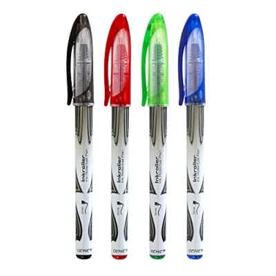 Abbildung von Genie 40018 Tintenroller Farbig Sortiert; Geeignet für Linkshänder; 12er Pack Inhalt: 4 x Schwarz; blau; 2 rot und grün