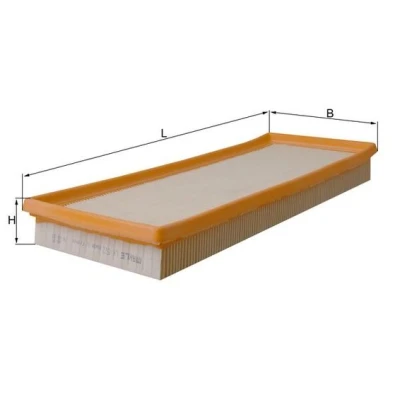 Abbildung von MAHLE ORIGINAL LX 522 Luftfilter 41,9 150 396,5 Filtereinsatz FORD: Cougar Coupe, MONDEO 2 Kombi, Stufenheck