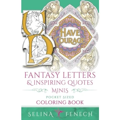 Abbildung von Fantasy Letters and Inspiring Quotes Minis Pocket Sized Coloring Book