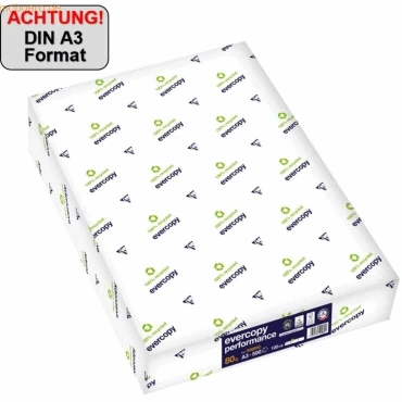 Abbildung von Clairefontaine Kopierpapier Performance 50069C A3 80g 500 Blatt