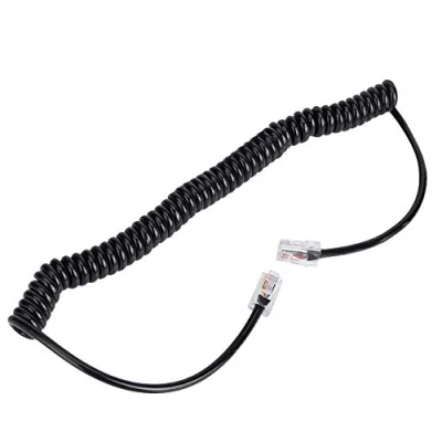 Abbildung von RJ45 8 Pin Mikrofon Anschlusskabel , Ersatzmikrofone Mikrofonkabel Kabel Draht, Handmikrofon HM 98 133 für Walkie Talkie