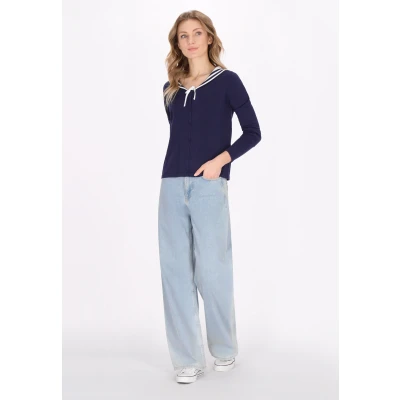 Abbildung von Strickjacke SCHMUDDELWEDDA XL/XXL / Navy Off White 50% Viscose 28% Polyester 22% Polyamide