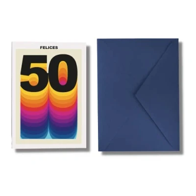 Abbildung von Forletter Grußkarte 15 x 21&#039;5 cm Geburtstag Happy 50