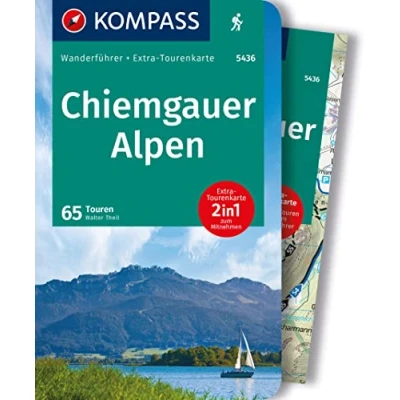 Abbildung von KOMPASS Wanderführer Chiemgauer Alpen, 65 Touren mit Extra Tourenkarte: GPS Daten zum Download