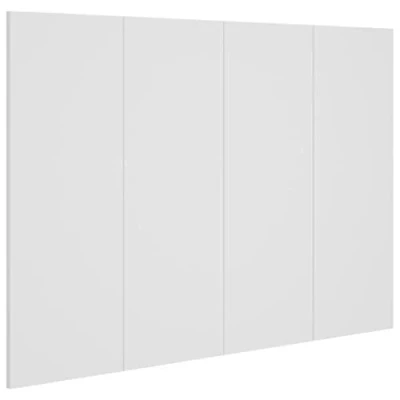 Abbildung von vidaXL Kopfteil Wand Bettkopfteil Betthaupt für Bett Doppelbett Schlafzimmerbett Schlafzimmermöbel Weiß 120x1,5x80cm Holzwerkstoff