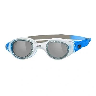 Abbildung von Zoggs Phoenix Uni Sex Adult Goggles, UV Protection Swim Quick Adjust Goggle Straps, Comfort Swimming face contoured fit, Fog Free Lenses, Smoke Tinted