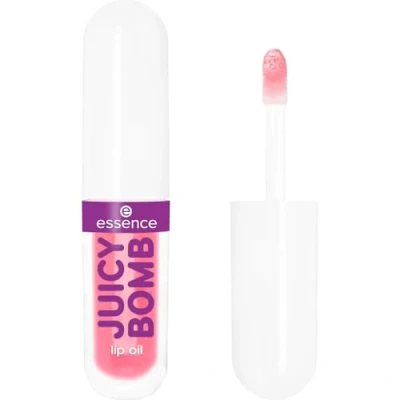 Abbildung von essence JUICY BOMB PARTY lip oil, Lipgloss, Nr. 03, Pink, pflegend, mit Ölen, natürlich, glänzend, vegan, ohne Parabene, Mikroplastikpartikel, Nanopartikel frei, 1er Pack (2.4ml)