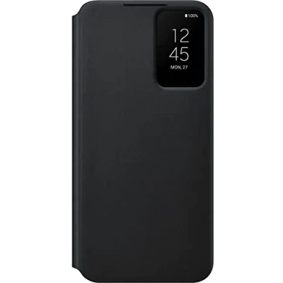 Abbildung von Samsung Smart Clear View Cover (EE) Black EF ZS906CBEGEE für Galaxy S22+ S906, Silikon