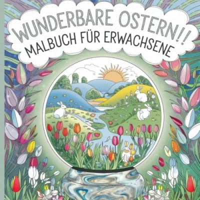 Abbildung von Wunderbare Ostern! Malbuch für Erwachsene zur Osterzeit, mit 50 Ausmalbildern