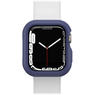 Abbildung von OtterBox All Day Bumper für Apple Watch Series 9/8/7 41mm, stoßfeste, sturzsichere, schlanke Schutzhülle Watch, schützt den Display und die Kanten, Dunkelviolett