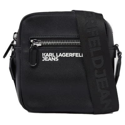 Abbildung von Karl Lagerfeld Jeans Essential Grainy Unisex Umhängetasche, Größe: One Size, Black