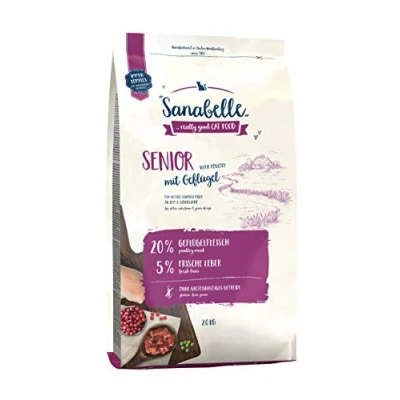 Abbildung von Sanabelle Senior Katzentrockenfutter für ältere Katzen ab dem 8. Lebensjahr 4 x 2 kg