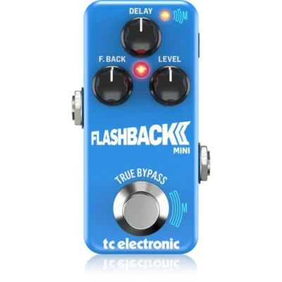 Abbildung von TC Electronic FLASHBACK 2 MINI Delay Legendäres, ultrakompaktes Pedal mit MASH Fußschalter und neuen Band Analogalgorithmen