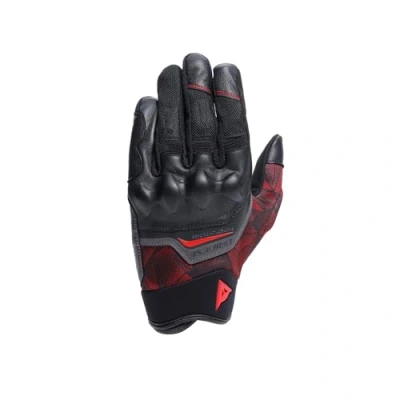 Abbildung von Dainese Ermex Gloves, Sommer Motorradhandschuhe, Mann, Schwarz/Rot Lava, L