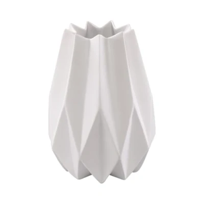 Abbildung von Goebel Vase Polygono Star Porzellan weiß 21,5 cm