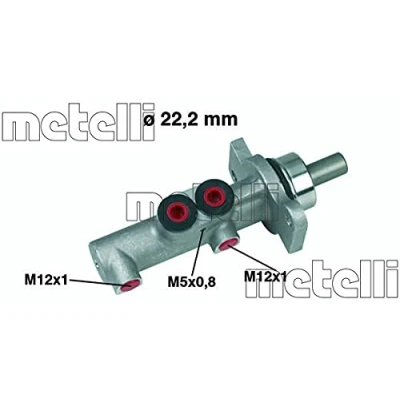 Abbildung von METELLI 05 0423 Hauptbremszylinder 22,20 Aluminium
