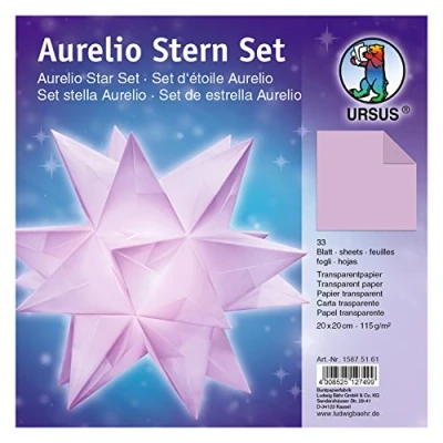 Abbildung von Ludwig Bähr Faltblätter Aurelio Stern Transparentpapier 115g/qm 20x20c