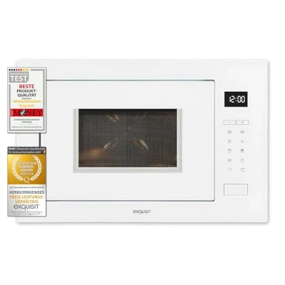 Abbildung von exquisit Einbau Mikrowelle &quot;EMW25 G 020&quot;, Grill Mikrowelle, 1450 W