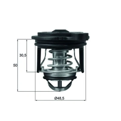 Abbildung von MAHLE ORIGINAL TI 246 50 Kühlwasserthermostat mit Dichtung FORD: FIESTA 6, 7