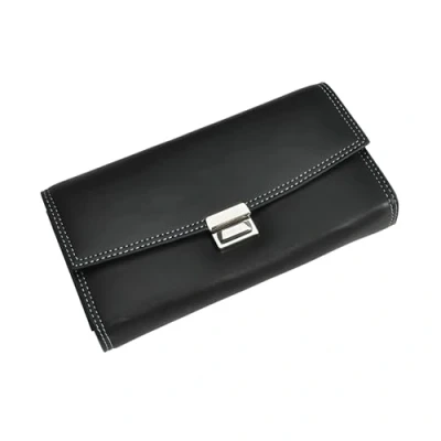 Abbildung von Kellner Geldbörse, Kellnerbörse, Geldbeutel, Damen Herren Portemonnaie mit Holster, Steck Tasche und Kette großem Münzfach, Taxi, Restaurant, Pizza
