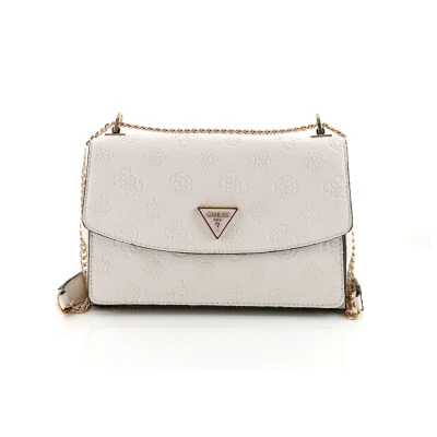 Abbildung von Guess Cresidia Cnvrtble Xbody Flap off white Tasche Damen