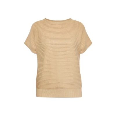 Abbildung von Dreimaster T Shirt Frauen Beige