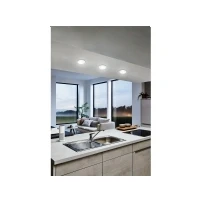 Abbildung von Eglo 75763 BEST CHOICE Einbauleuchte ZUJAR Kunststoff weiss LED 3X3,4W 3000K H:2.5cm Ø9cm