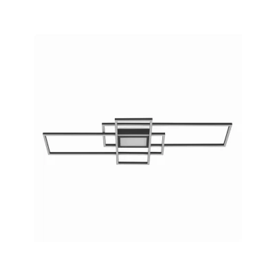 Abbildung von Lindby LED Deckenleuchte Caitlin, anthrazit, Metall, 105cm