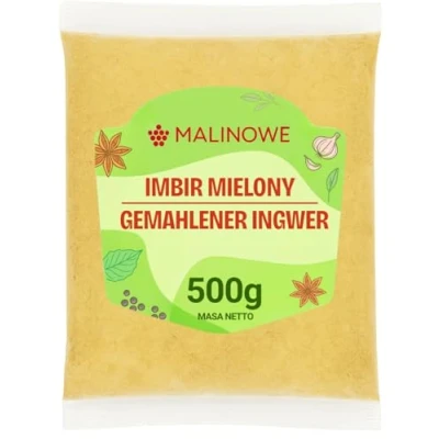 Abbildung von Malinowe INGWER GETROCKNETER 500g Gemahlener Ingwerpulver