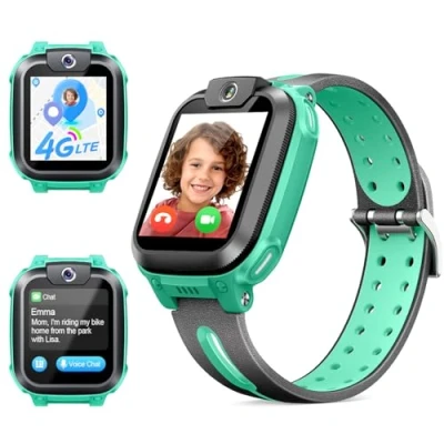 Abbildung von imoo Watch Phone Z1, 4G Smartwatch Kinder mit HD Videoanrufen, für GPS Echtzeitortung, IPX8 Wasserbeständigkeit (Grün)