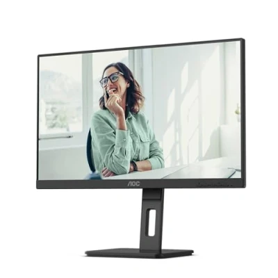 Abbildung von AOC 24P3CV 24 Zoll Full HD Monitor, höhenverstellbar, Lautsprecher (1920x1080, 75 Hz, HDMI, DisplayPort (in/out), USB C (65W PD), RJ45, Hub) schwarz