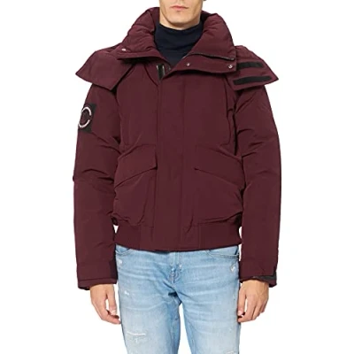 Abbildung von Superdry Mens Code Everest Bomber Jacket, Port, M