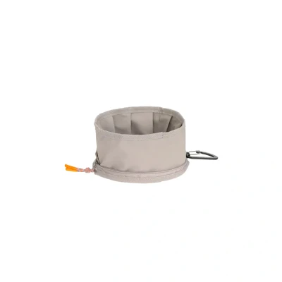 Abbildung von Palopa Dog Bowl to Go Tura in Taupe für alle Hunde Alltagsausflüge reisen unterwegs platzsparend faltbar leichtes Material