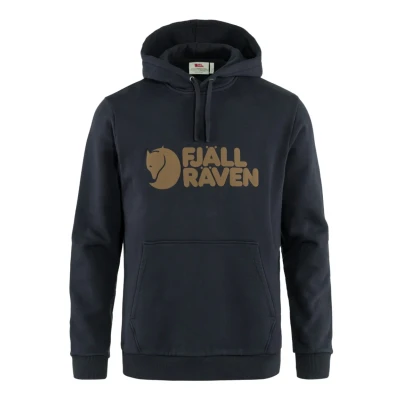 Abbildung von Fjällräven LOGO Kapuzenpullover, Herren, Größe: Small, Dark navy