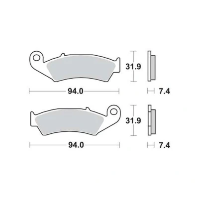 Abbildung von TRW Sinter Offroad Racing MCB574RSI Bremsbelagsatz