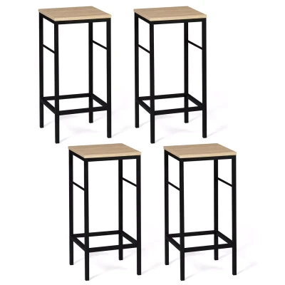 Abbildung von IDMarket 4 Stück Barhocker Detroit Design Industrie