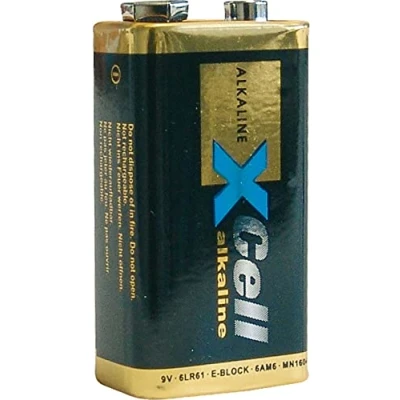 Abbildung von XCell Performance Alkaline 6LR61 9V Block Batterie (im Papp Blister, optimale Leistung, hohe Energiedichte, Lange Haltbarkeit) 115357